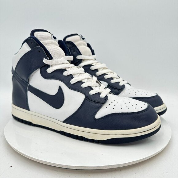 Nike Dunk High Villanova Men Size 11.5 309432 141 Midnight Navy White Shoes - Picture 5 of 15